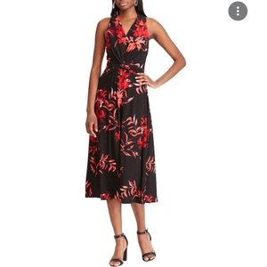 Chaps Sleeveless Midi Dress